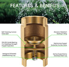 1" No-Lead Brass Check Valve For Well Pump with Backflow Preventer, 1" FNPT