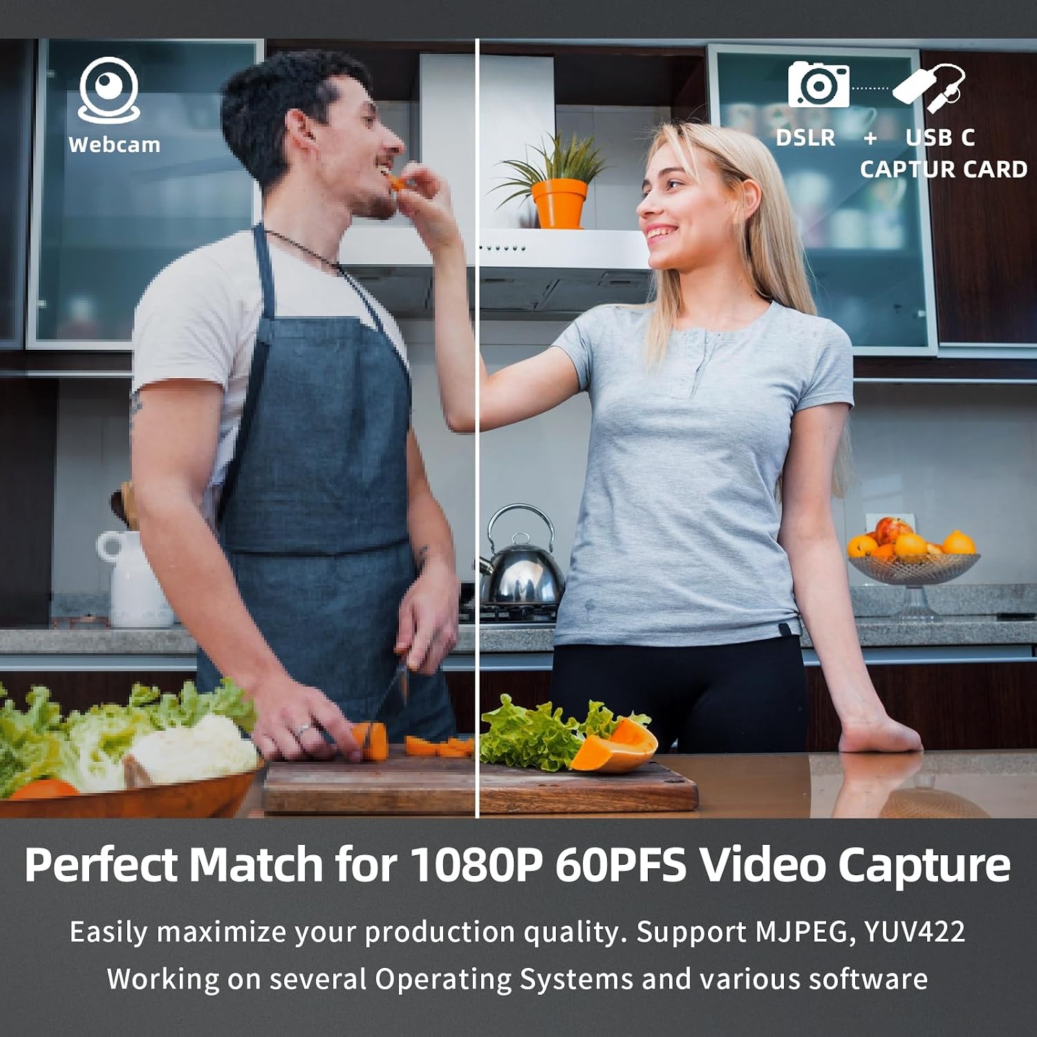 Video Capture Card, 4K Input HDMI to USB 3.0 A/C, 2K 30FPS Capture | 1080P 60FPS Capture Card for Streaming