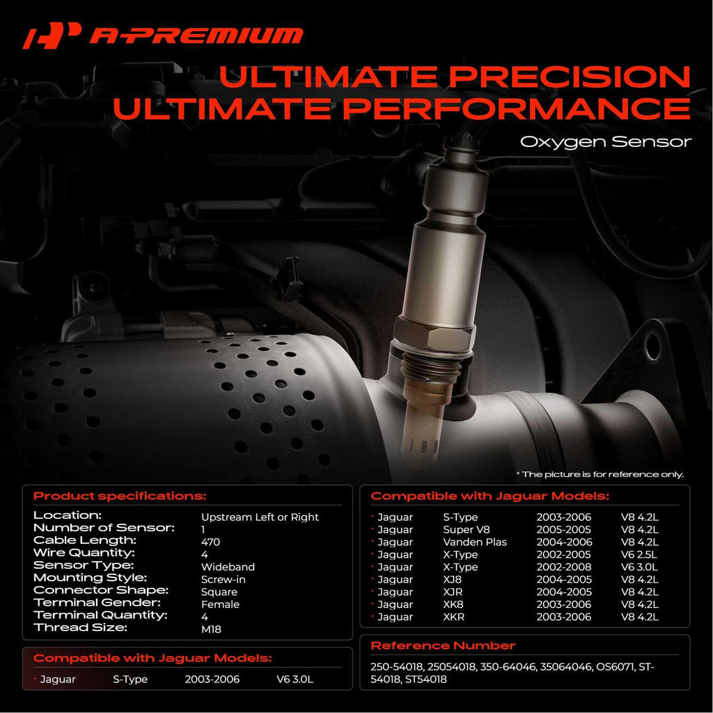 A-Premium Upstream O2 Oxygen Sensor Compatible with Jaguar