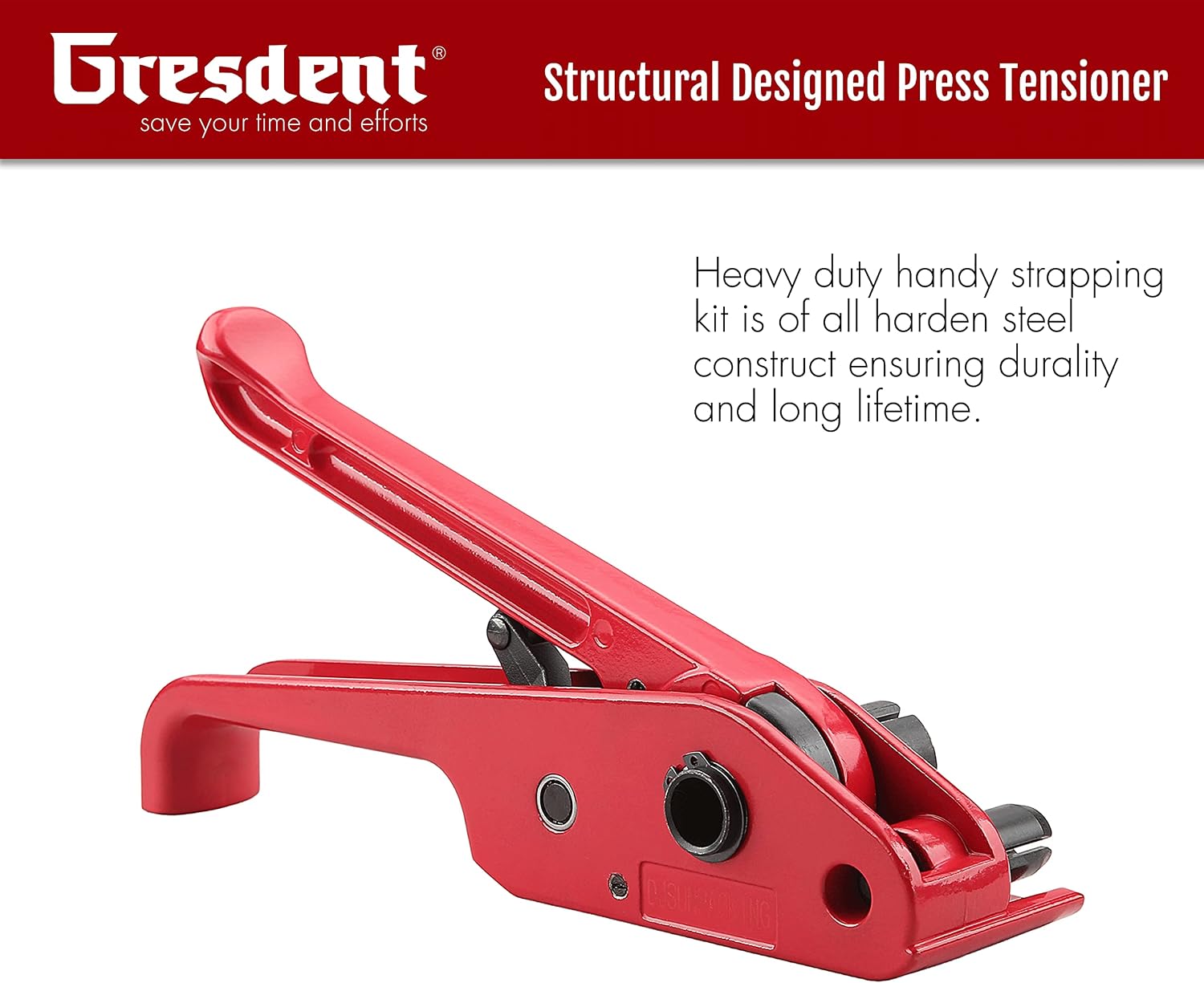Poly Strapping Tensioner & Cutter Manual Banding Tools Windlass for 1/2" -3/4" Width Polyester Polyproplyn Strap