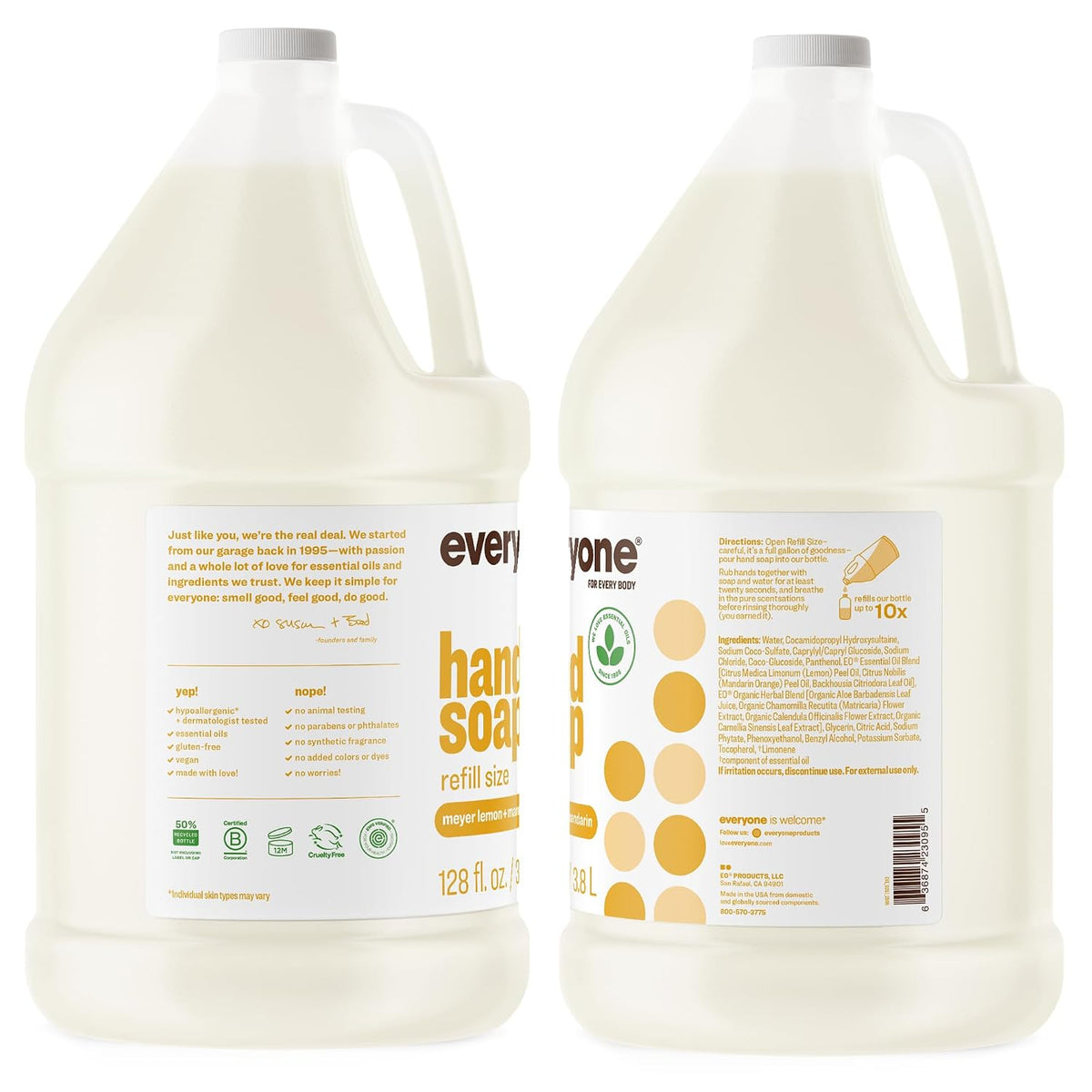 Everyone Liquid Hand Soap Refill, Meyer Lemon & Mandarin, 1 Gallon