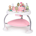 Spring & Sprout 2-in-1 Baby Activity Center Jumper and Table with Infant Toys - Ages 6 Months +, First Forest in Pink