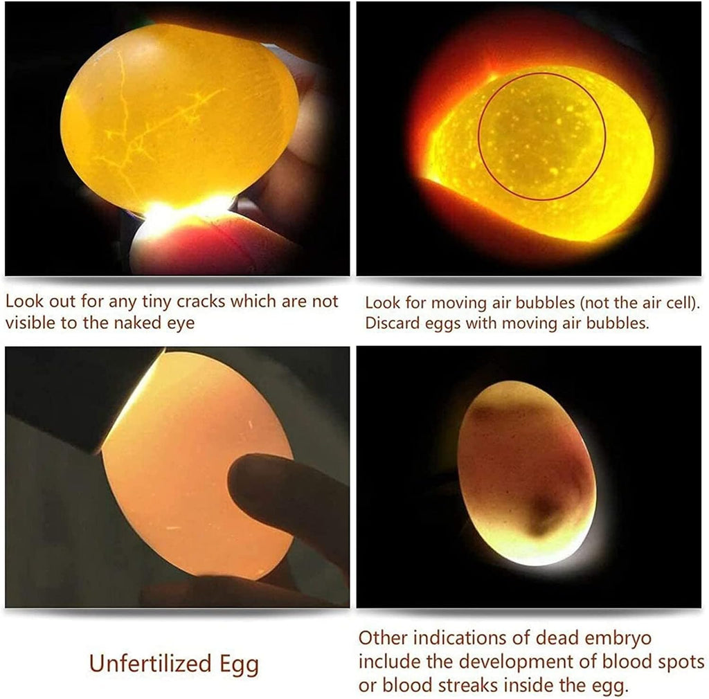 Egg Candler Light Rechargeable USB Eggs Candling Tester