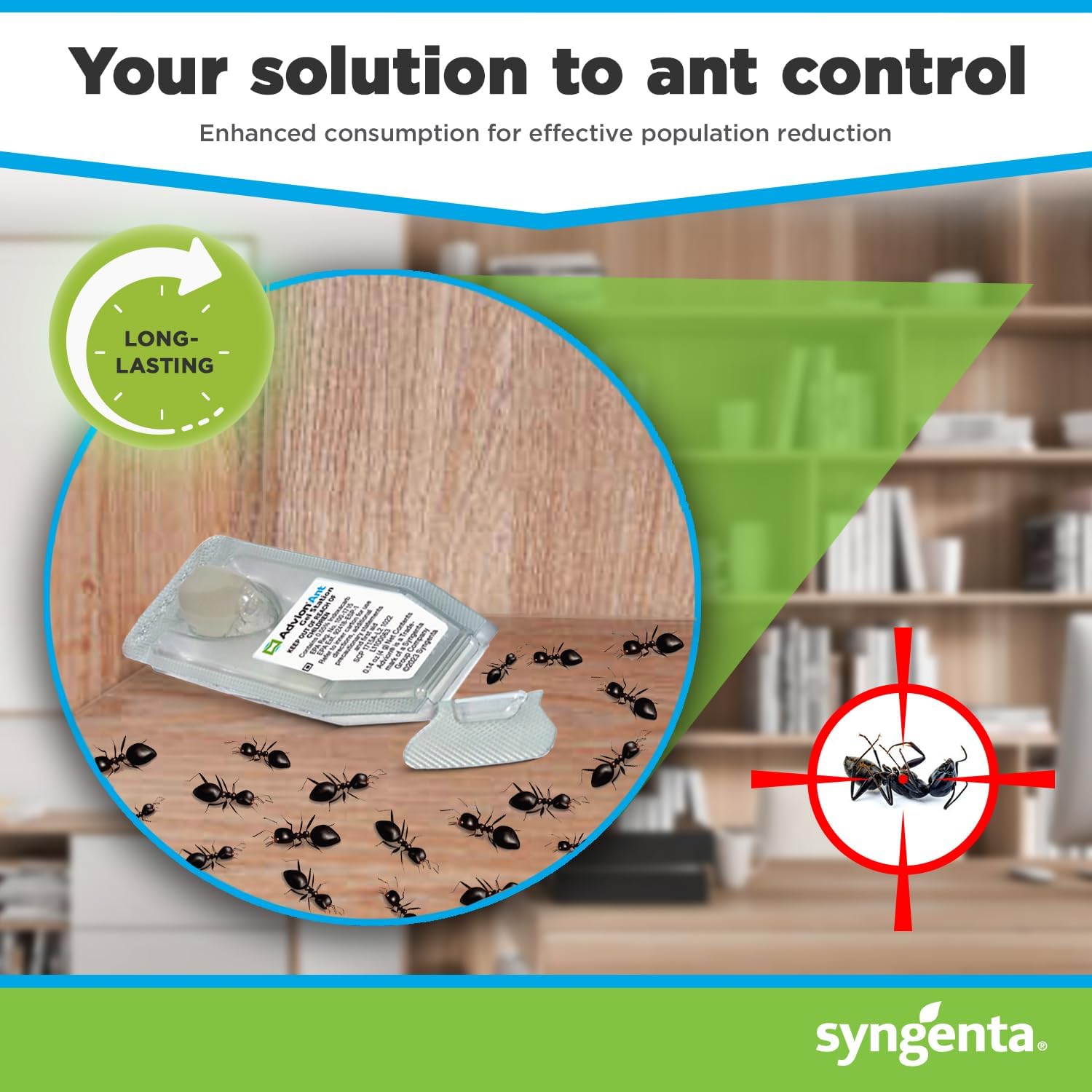 Syngenta Advion Ant Gel Station Insecticide, Ready-to-Use Gel Bait with The Active Ingredient Indoxacarb, Ant Bait