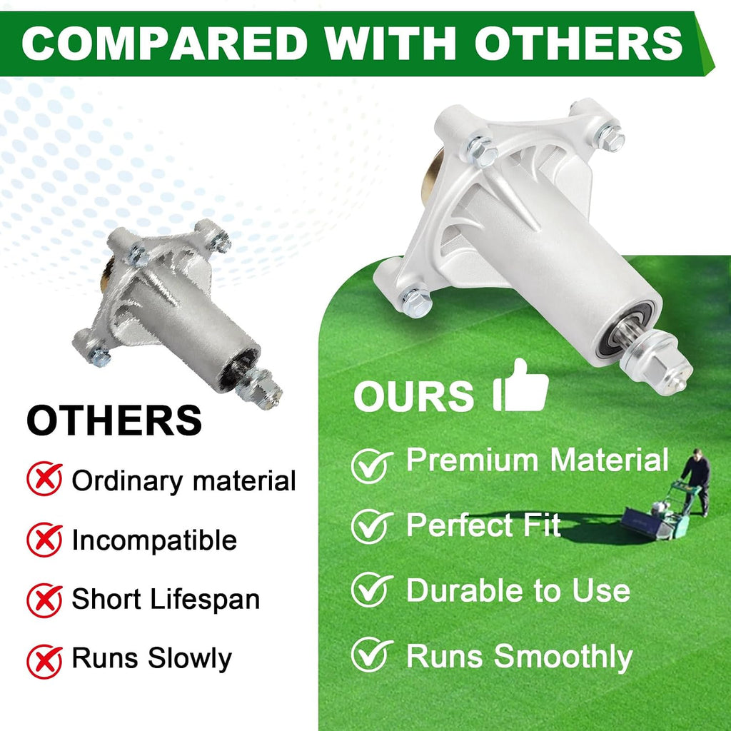 42" 46" 48" 54" Deck Spindle Assembly Fit for Husqvarna YTH22V46 YTH24V48 Craftsman YT3000 YT4000 Lawn Mower Replaces 187292 192870 532187292 587819701 187281 532192870 532187281