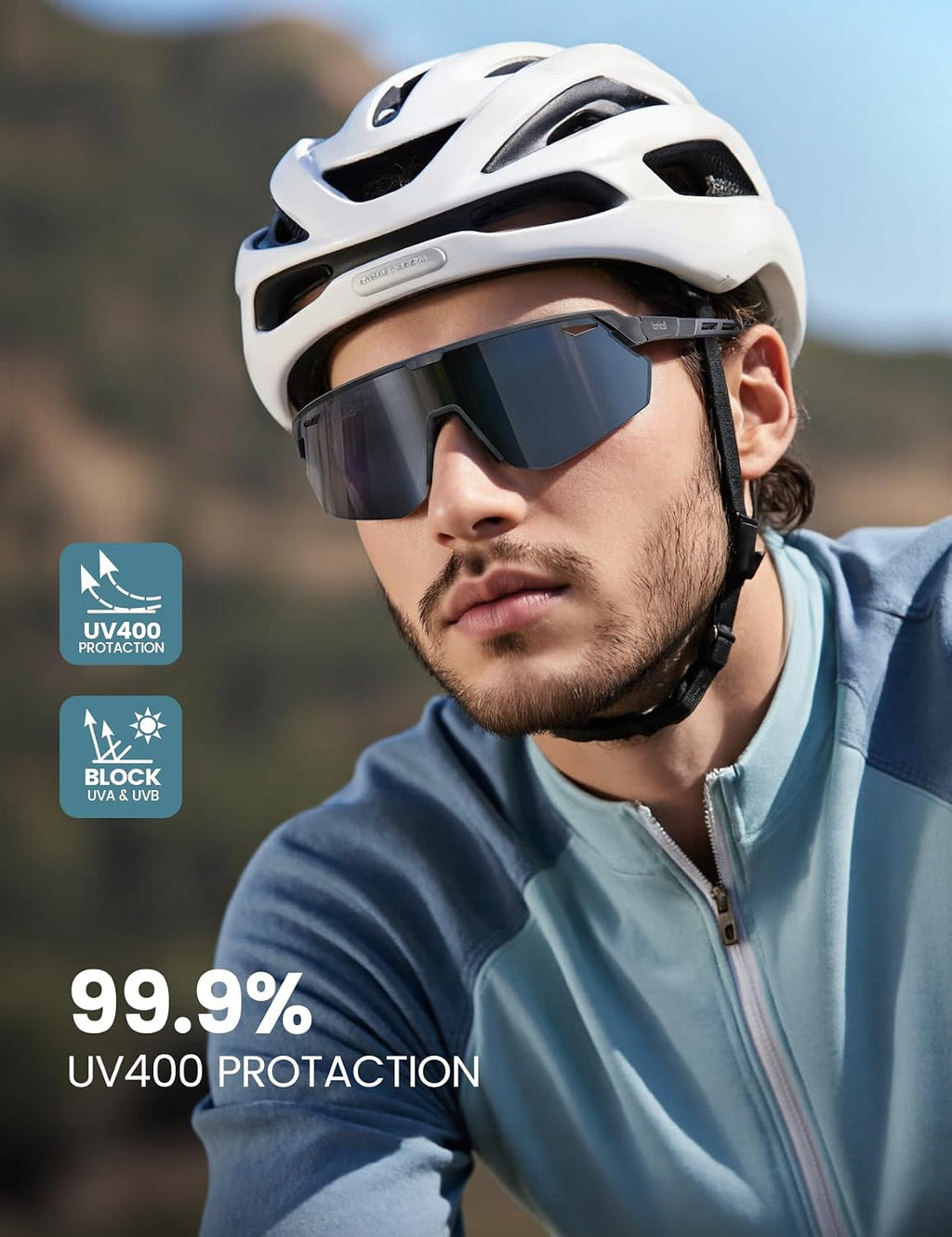 24g Polarized Sports Sunglasses for Men Women - UV400 Protection Sun Glasses for Baseball Running Cycling Fishing