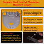Panel & Membrane Gauge Shingle, Roofing Thickness Measuring Tool