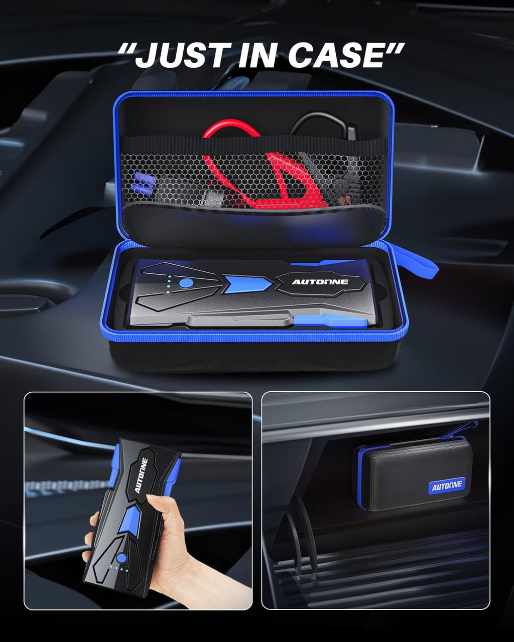 6000A Car Battery Jump Starter Up to All Gas & 12L Diesel Engine, Car Battery Jumper Starter Portable 12V Jump Box