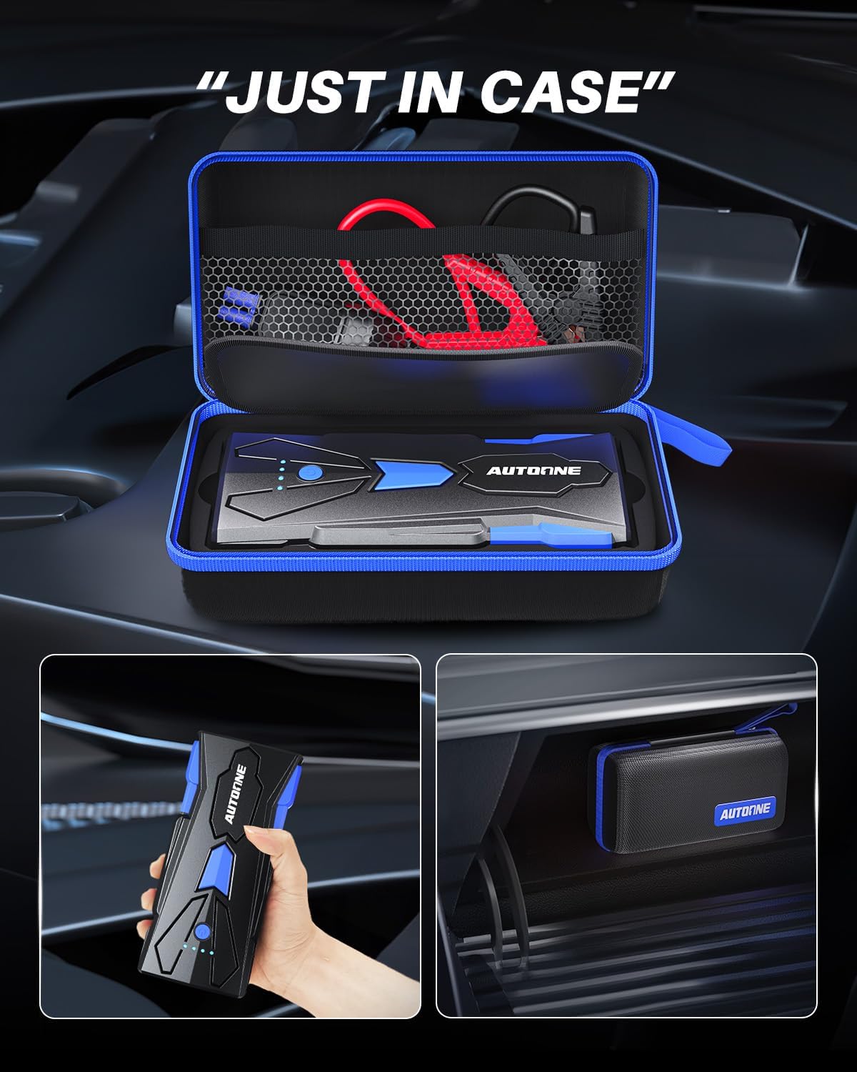 6000A Car Battery Jump Starter Up to All Gas & 12L Diesel Engine, Car Battery Jumper Starter Portable 12V Jump Box
