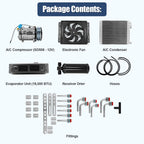 Universal 12V A/C Kit System 18000BTU Under Dash Air Conditioner