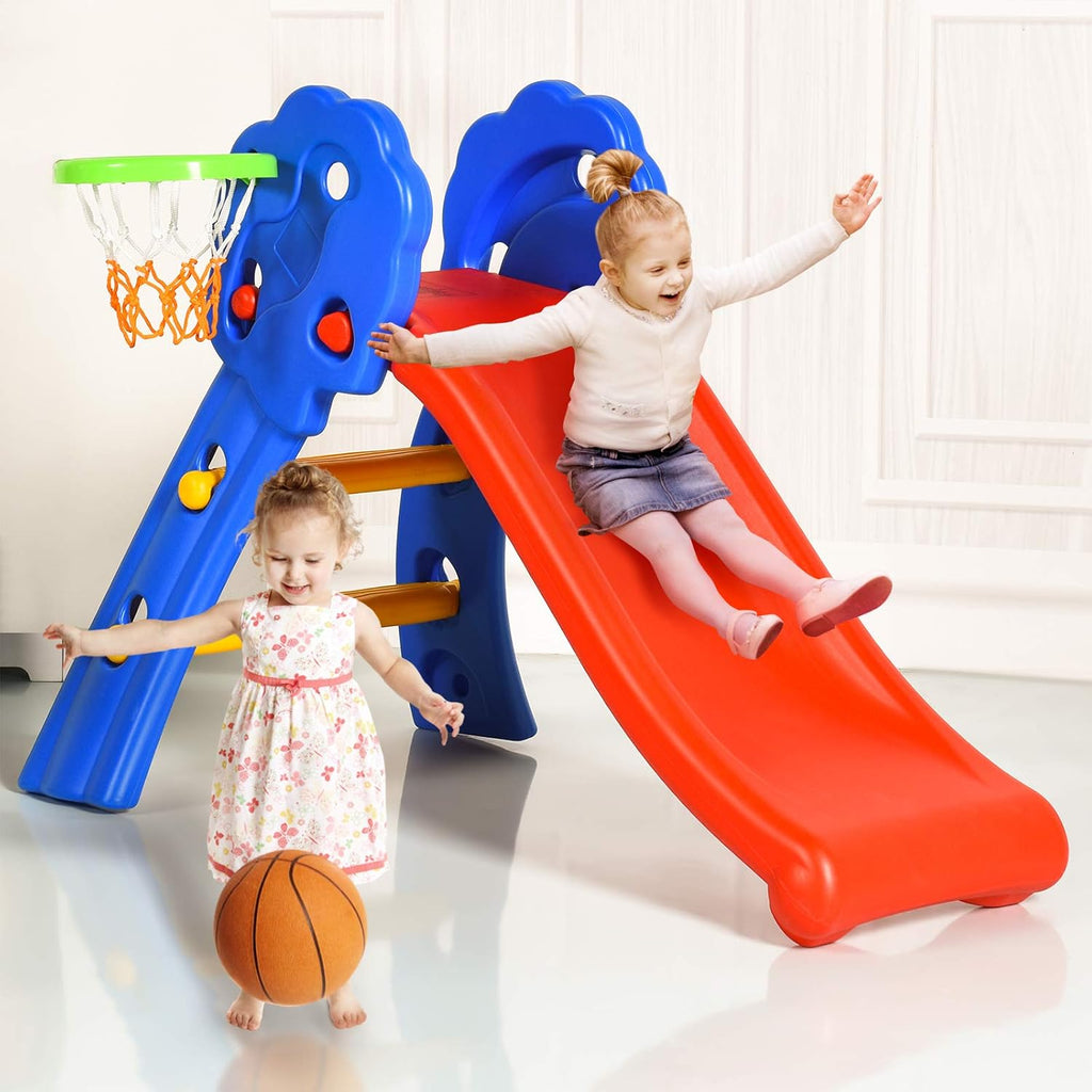 Toddler Slide, Freestanding Climber Slide Playset for Playground, Easy Setup, Sturdy Plastic Indoor Slide for Kids