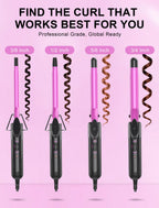 5/8 Inch Ceramic Small Curling Iron for Short Hair, 16mm Small Curling Wand
