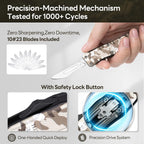 EDC Scalpel Knife Automatic Retractable Utility Knife Replaceable Blade