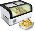 Commercial Ice Cream Dipping Cabinet(Small-6 Pans),Gelato Countertop Ice Cream Freezer Display with Led Light Clear