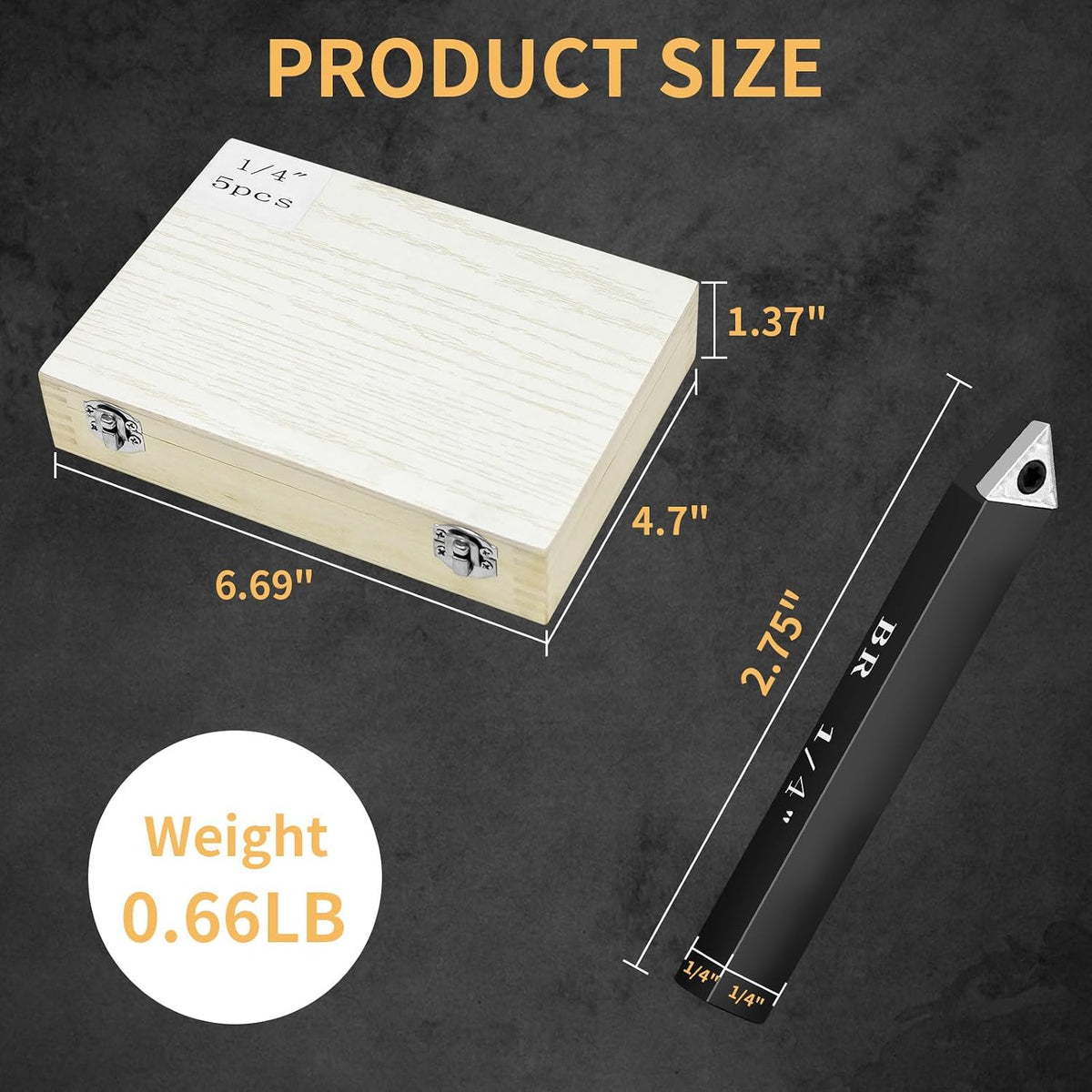 1/4" Indexable Carbide Turning Inserts Holder Set for Machining Lathes
