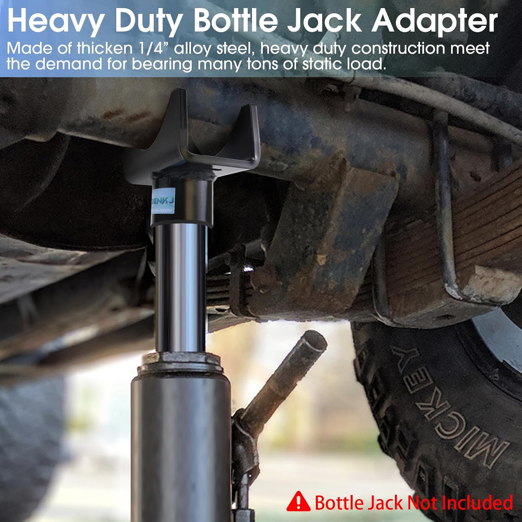 Bottle Jack Axle Adapter Lifting Saddle for 2" 3" 4" Round & 2" Square Tube