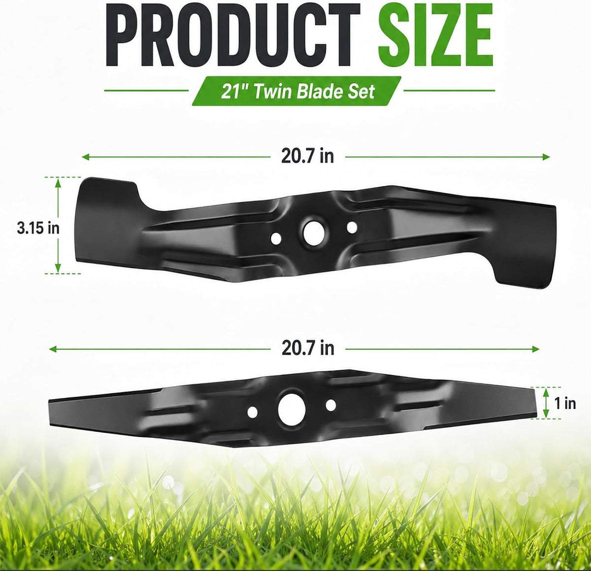 HRX217 Lawn Mower Blade Set Compatible with HRX217K1-K4 Mowers