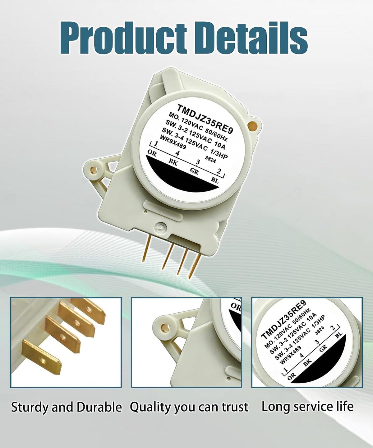 WR9X489 WR9X502 Refrigerator Defrost Timer Control
