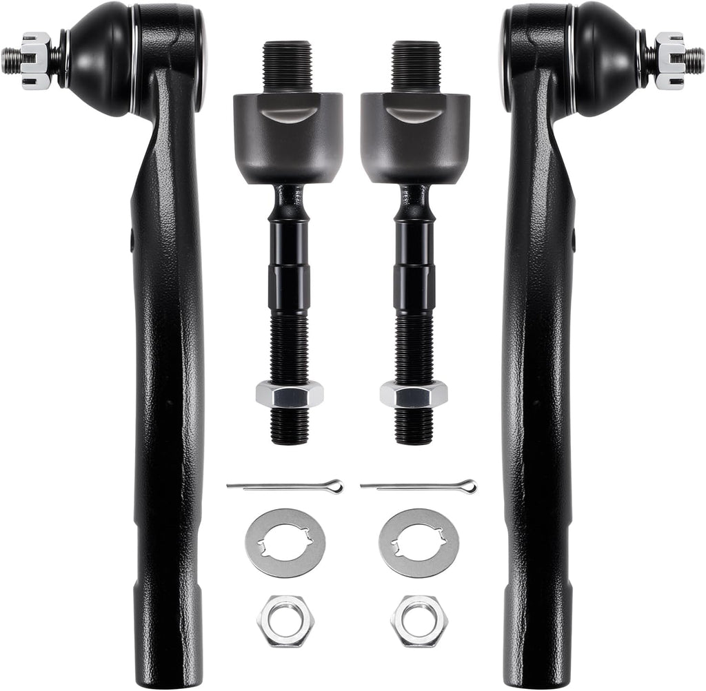 BDFHYK 4PC Inner Outer Tie Rod Kit for Honda Accord 2003-2007 2.4L