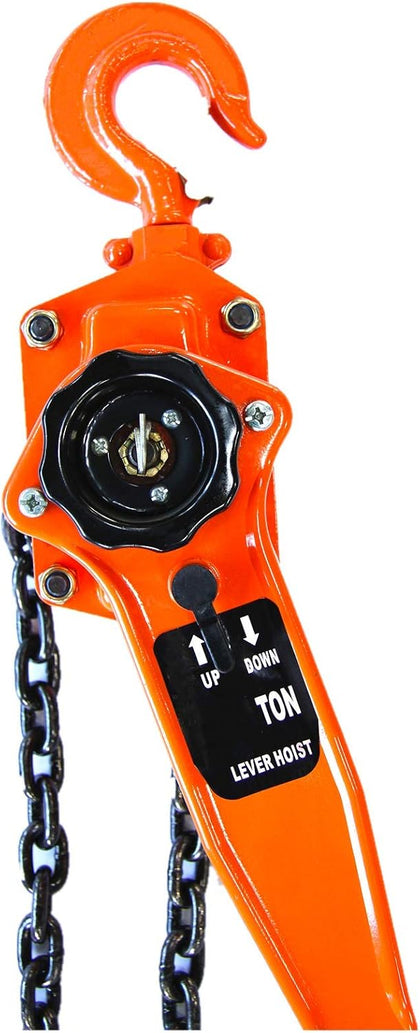 Manual Lever Block Chain Hoist 3 Ton, 6000 lbs Chain Hoist Come Along 10Ft (3M), Chain Hoist With Hook for Warehouse