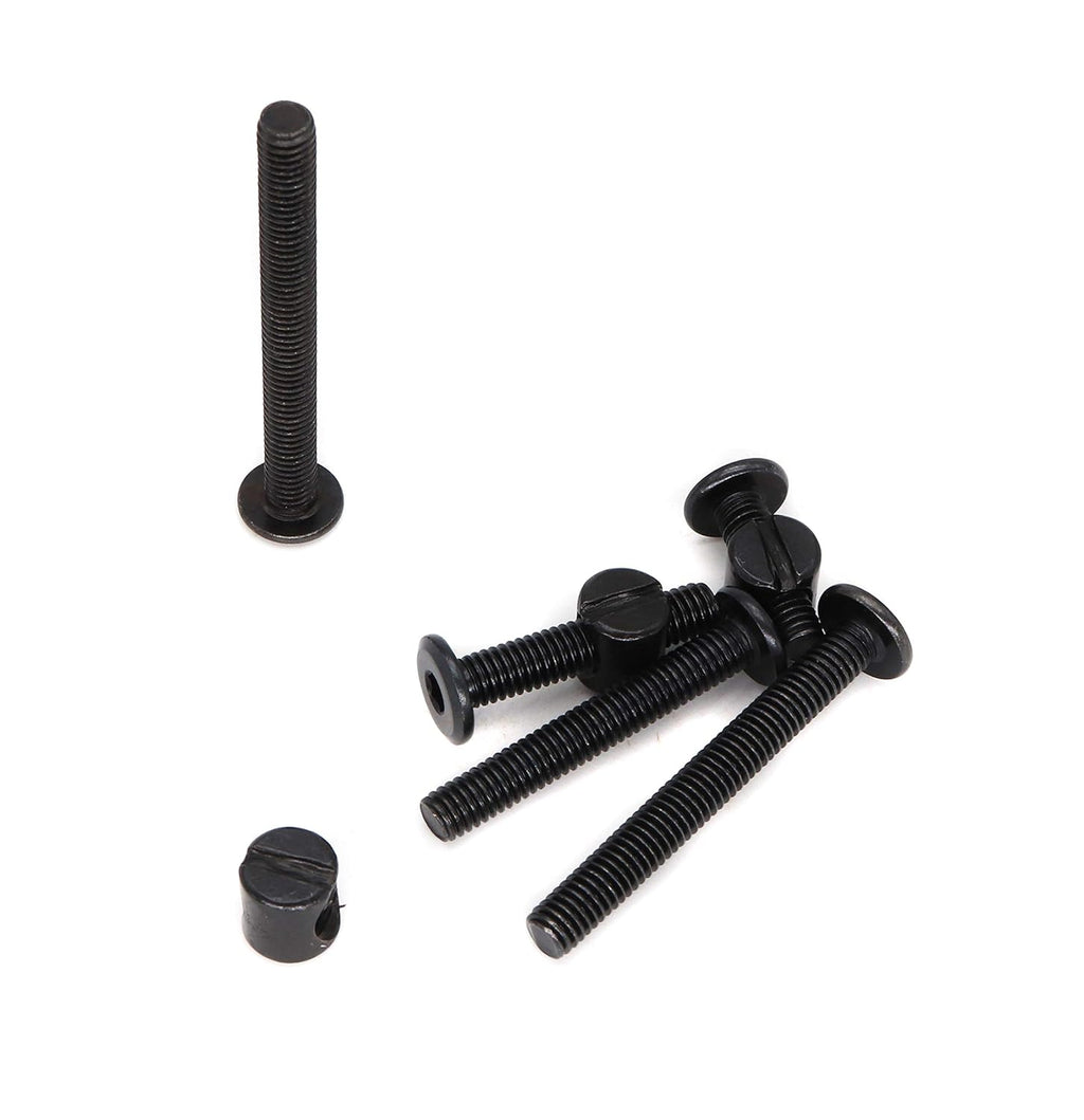 Crib Screws,Bed Frame Bolts and Nuts Kit, Crib Parts, Bunk Bed Screws, M6 x 20mm - 80mm(7 Sizes) Furniture Barrel