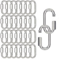 30PCS Quick Link, 2IN Heavy Duty Chain Link,Silver