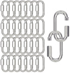 30PCS Quick Link, 2IN Heavy Duty Chain Link,Silver