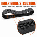 2 Pack Rubber Tracks 180x72x37 for 0.8-2 Ton Mini Excavators