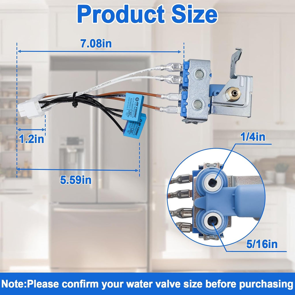 DA62-02360B Refrigerator Water Valve Compatible With Samsung