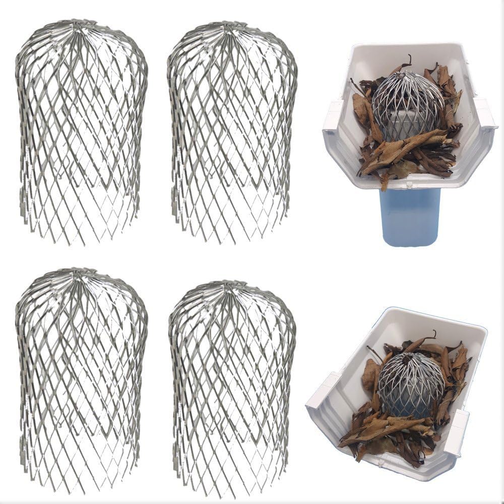 Gutter Guard 3 Inch Expand Aluminum Filter Strainer. Stops Blockage Leaves Debris. Pack of 4. by Massca (Aluminum 3