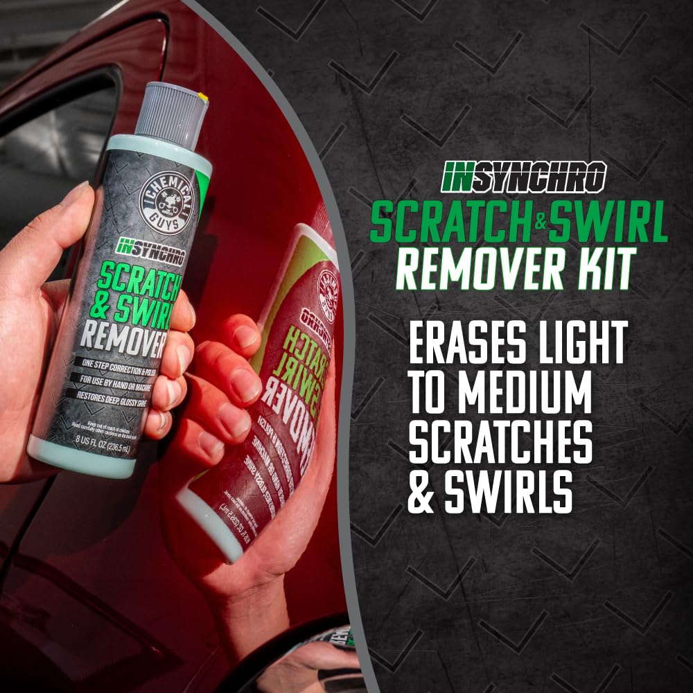 Insynchro Scratch & Swirl Remover Hand Polishing Kit, 8 oz