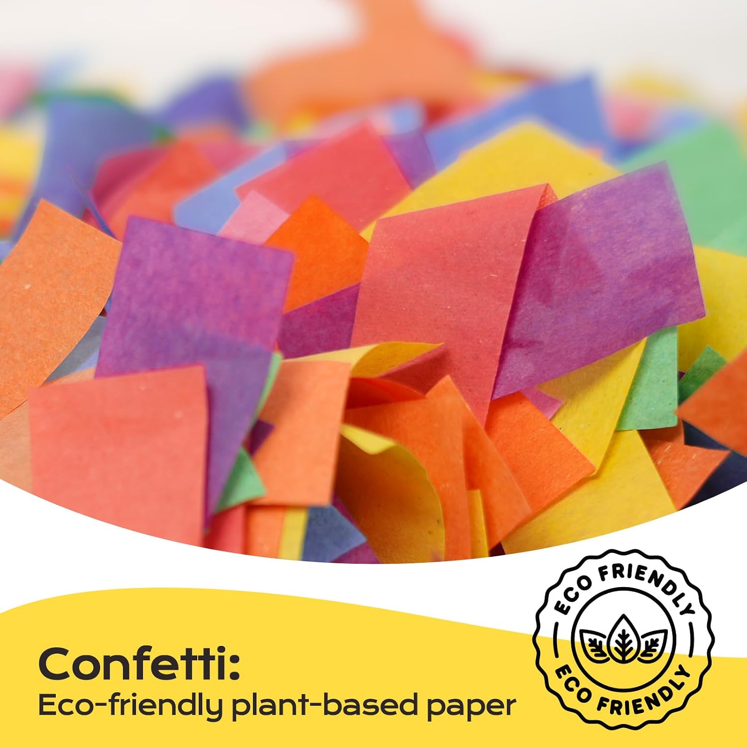 12in Confetti Cannons 6pk,LUMAFIZZ Multicolo Eco-Friendly Confetti Poppers