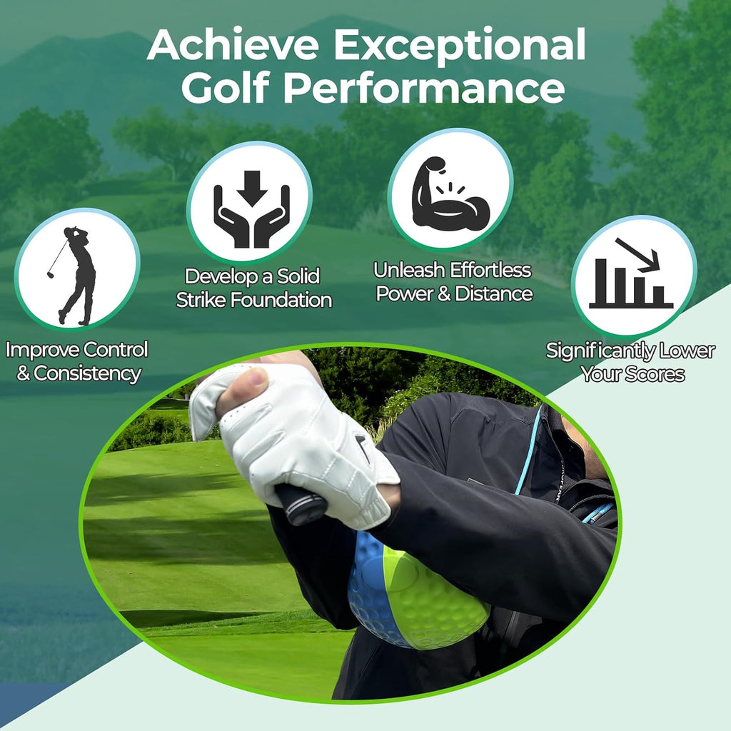 Golf Training Aid Ball for Impact Precision & Consistent Swings - Master Body Connection to Fix Slicing, Scooping &