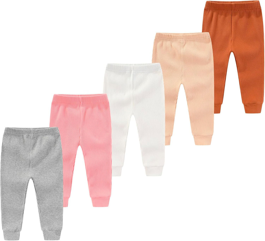 Newborn Baby Layette Gift Set 10-Piece Baby Boy Girl Short Sleeve Bodysuits with Pants Infant Outfit Essentials