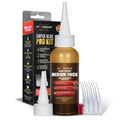 2 oz. Dark Brown Medium-Thick CA Glue (Premium Cyanoacrylate Super Glue) Knot Filler 500 CPS Viscosity for