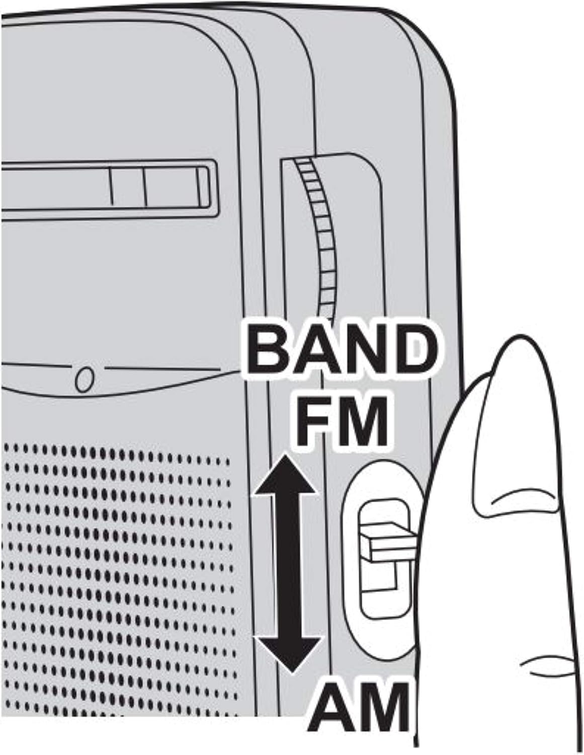 RF-P50d Pocket AM/FM Radio Silver RF-P50D