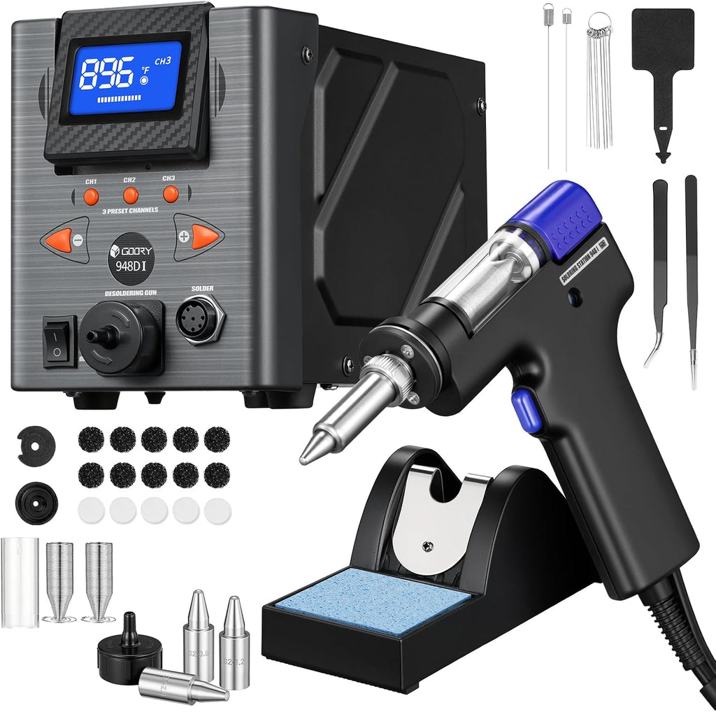 110W 2-IN-1 Desoldering Station, PID Temperature, Sleep Mode, ESD-safe