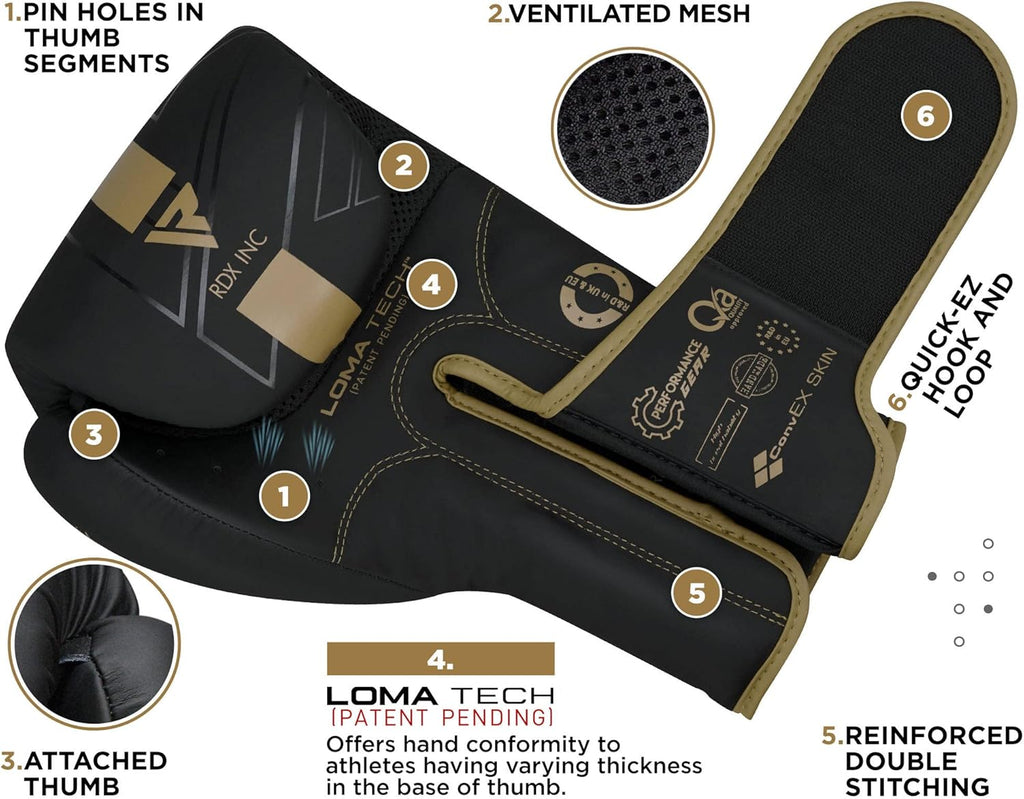 Boxing Gloves, Pro Training Sparring, Maya Hide Leather, Muay Thai MMA Kickboxing, Men Women Adult, Heavy Punching