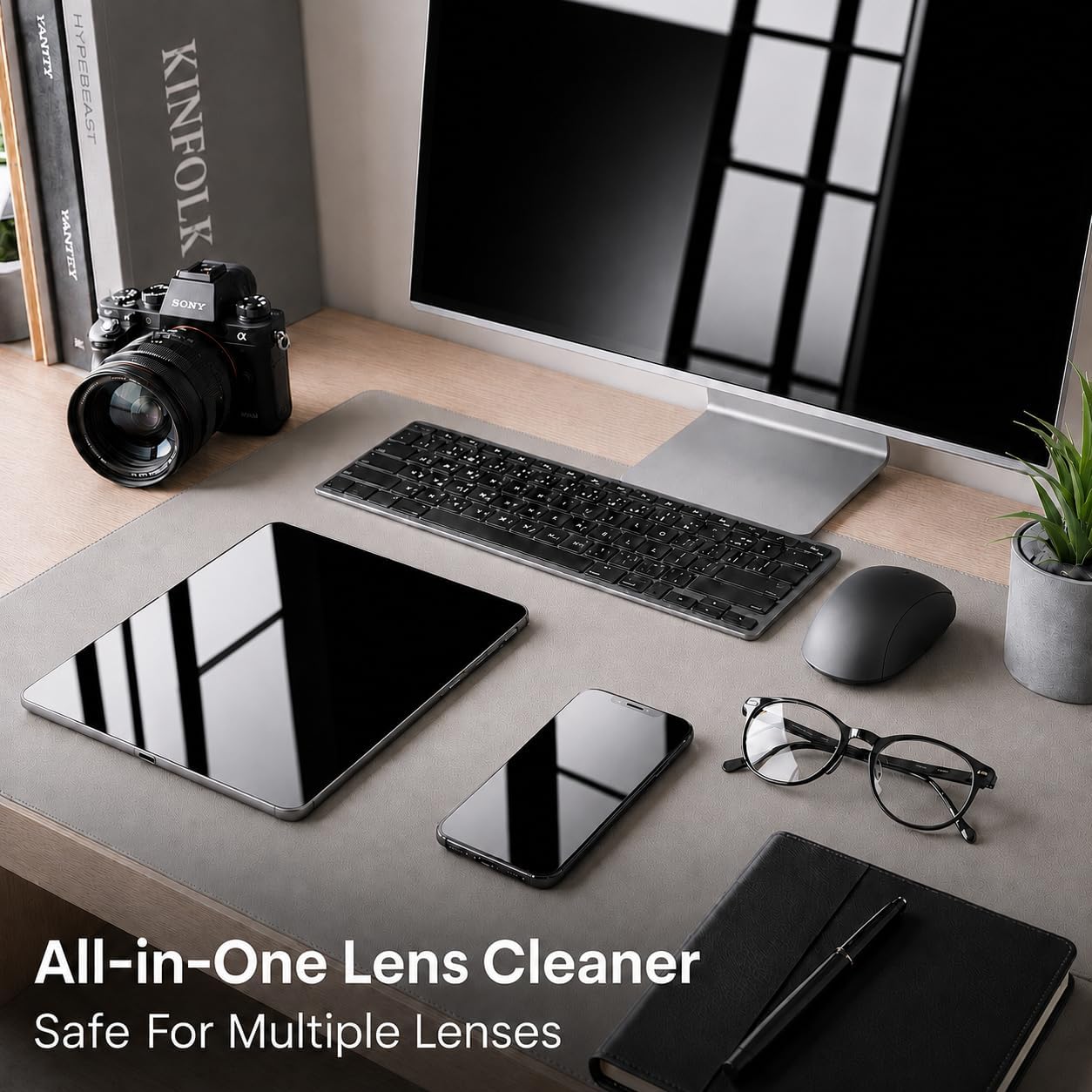 Glasses Cleaner Spray - Eyeglass Cleaner Lens Cleaner No Streaks Technology & Microfiber Cleaning Cloth - Glasses