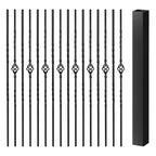 30-Pack Iron Balusters for Staircase Interior, Basket & Twist Design