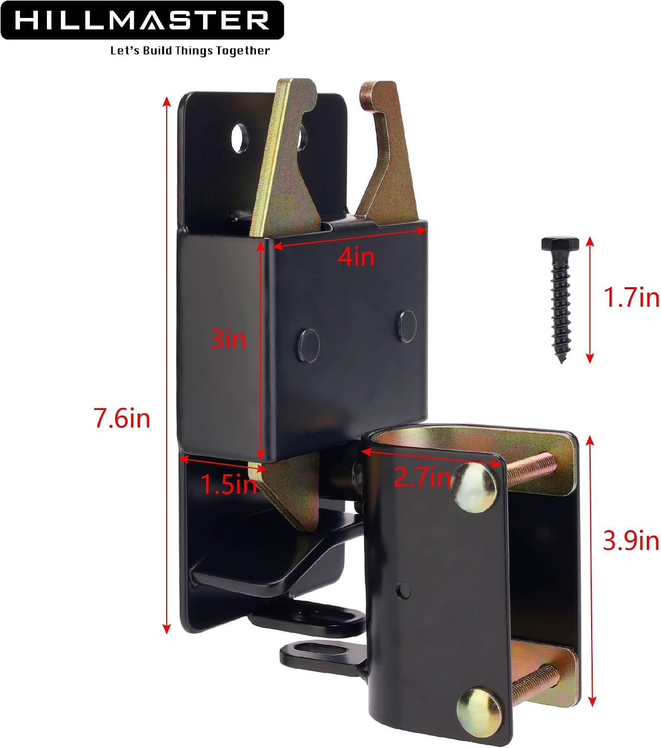 Heavy Duty 2 Way Farm Gate Latch, Two Way Fence Gate Latch for Metal Gates Livestock Cattle Gate Latches Gate