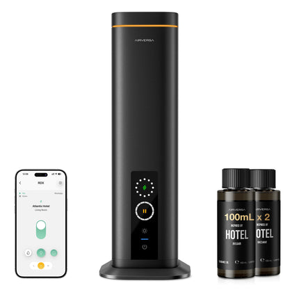 RDX Smart Waterless Diffuser Starter Kit for Room, Black