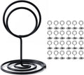 Table Number Holders, 26PCS Place Card Holder, Photo Holder (2" Black) | Picture Holder, Cards Stand Name Menu Clips