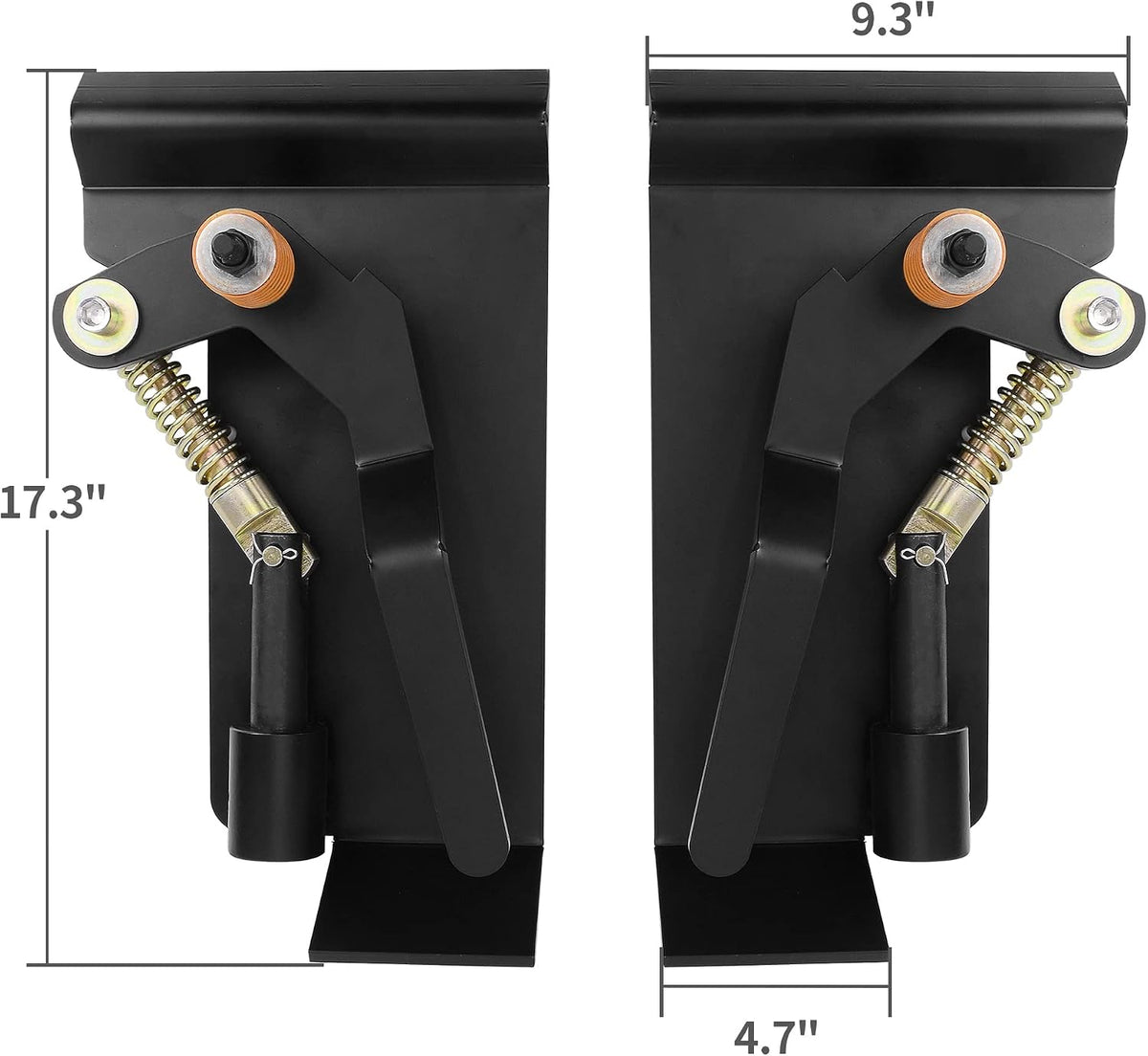 5/16" Skid Steer Attachment Plate quick attach mount plate & quick attach adapter Compatible with Kubota and Bobcat