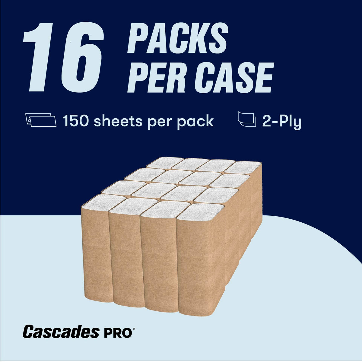 Perform Premium Multifold Paper Towels H173, 150 Sheets, White