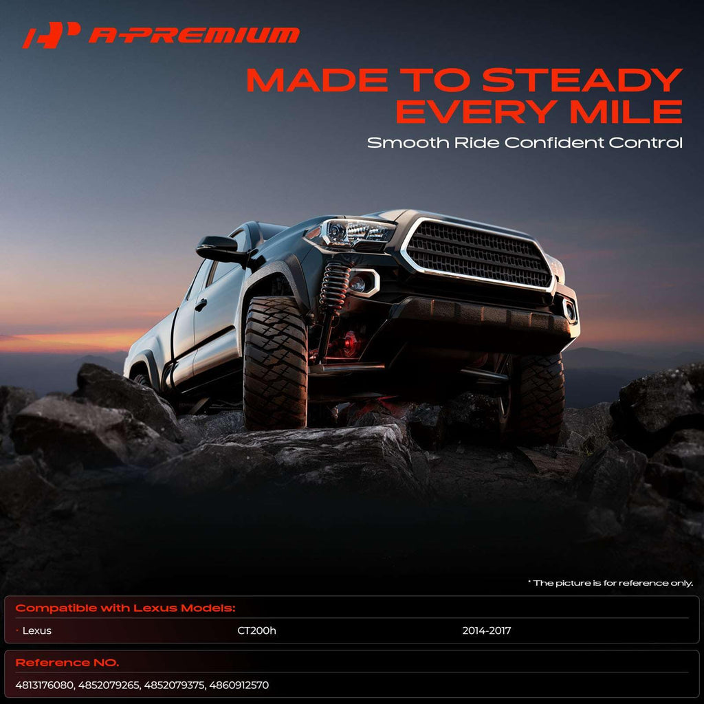 A-Premium Front Complete Struts with Coil Spring Compatible with Lexus