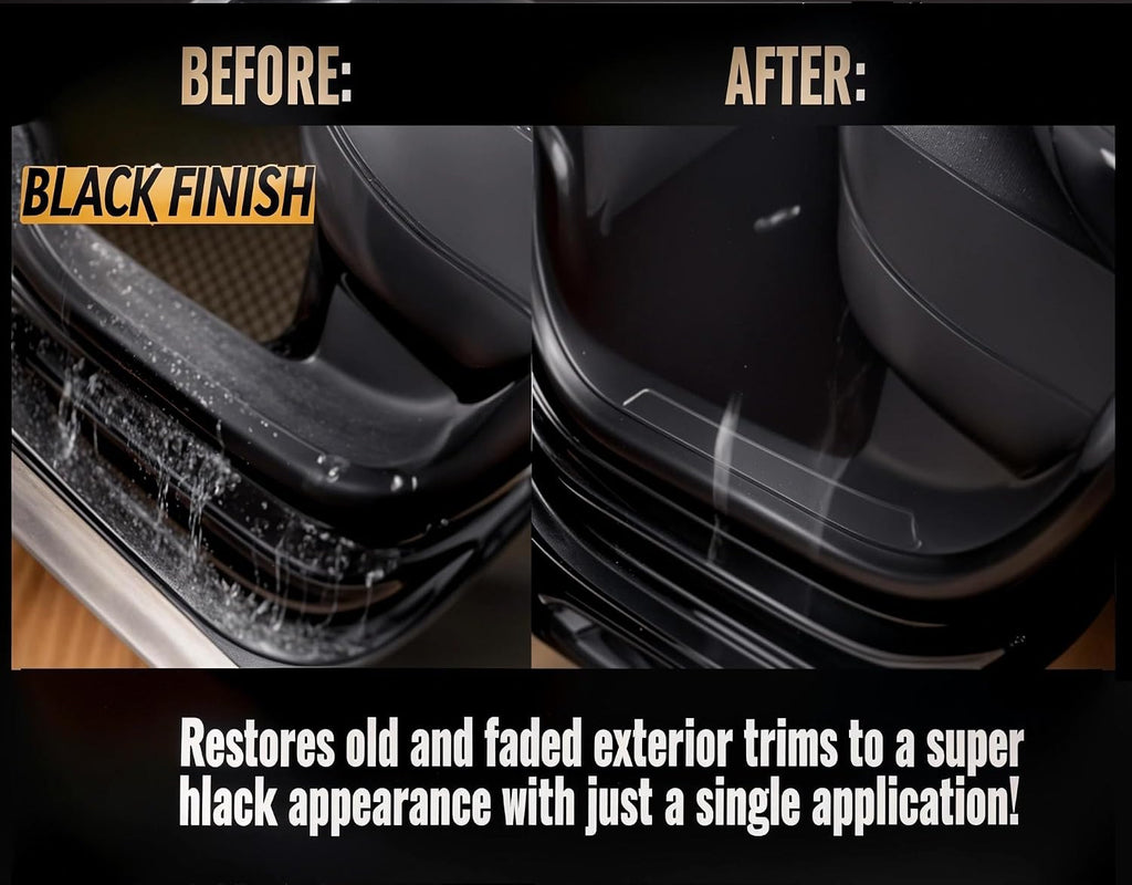 Black Trim Restorer – Plastic & Rubber Restorer Spray – Long Lasting UV Protection – car Trim Restorer, Plastic