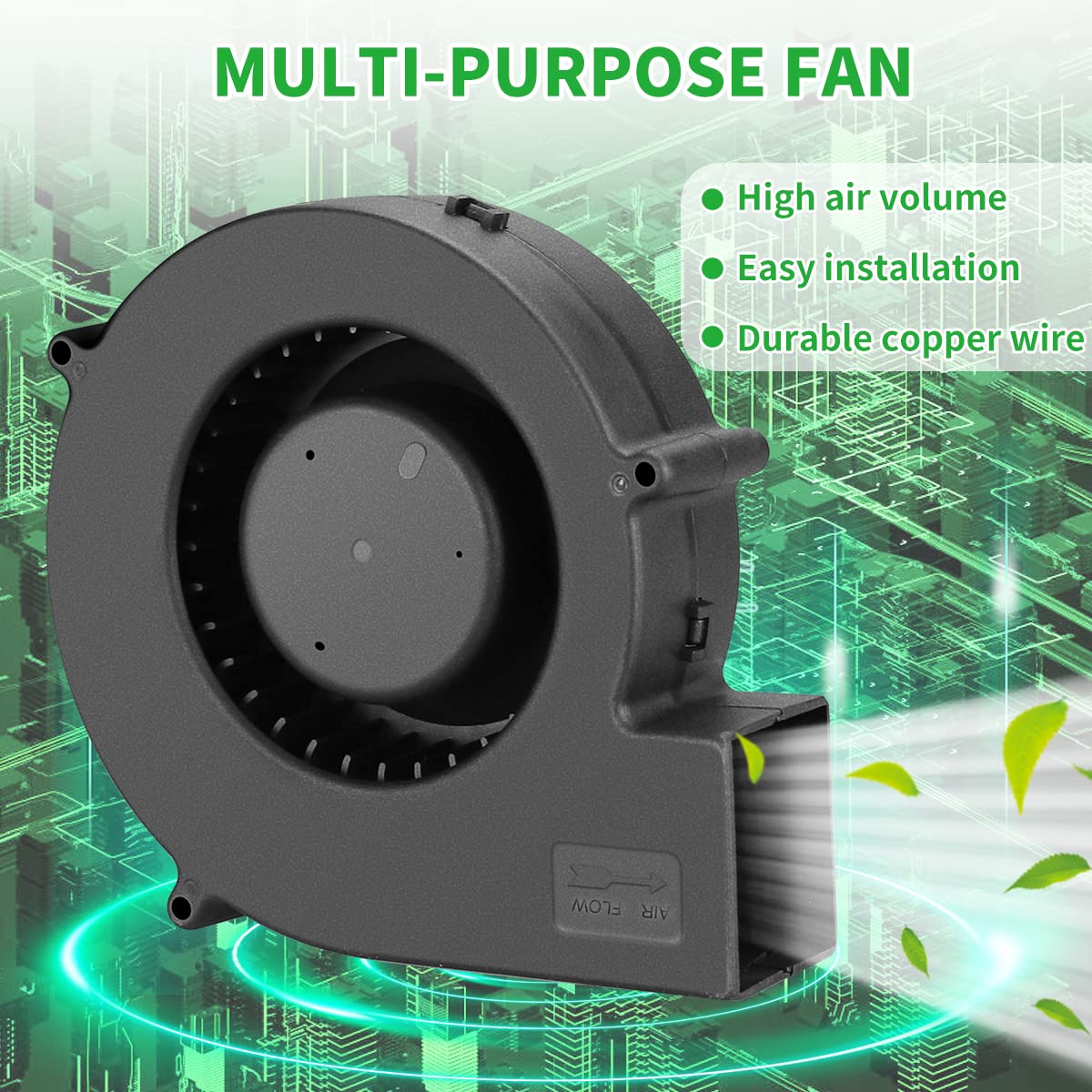 140mm x 40mm Small Centrifugal 12V Squirrel Cage Big Airflow Blower