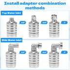Bangzi 2PCS 304 Stainless Steel Float Valve–Automatic Water Level Control
