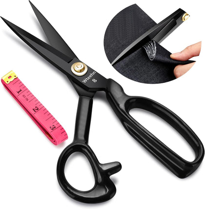 Fabric Scissors Professional, 8" Heavy Duty Sewing Scissor for Fabric Cutting, Tailor Sharp Sewing Shears for Cutting